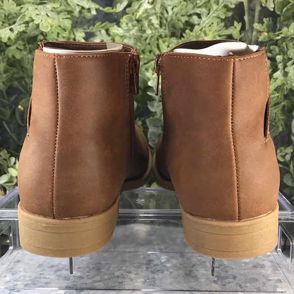 American Eagle by Payless Zuri Star Cognac Zip Booties Girls 5M🌟NWT&NIB🌟 - Picture 5 of 11